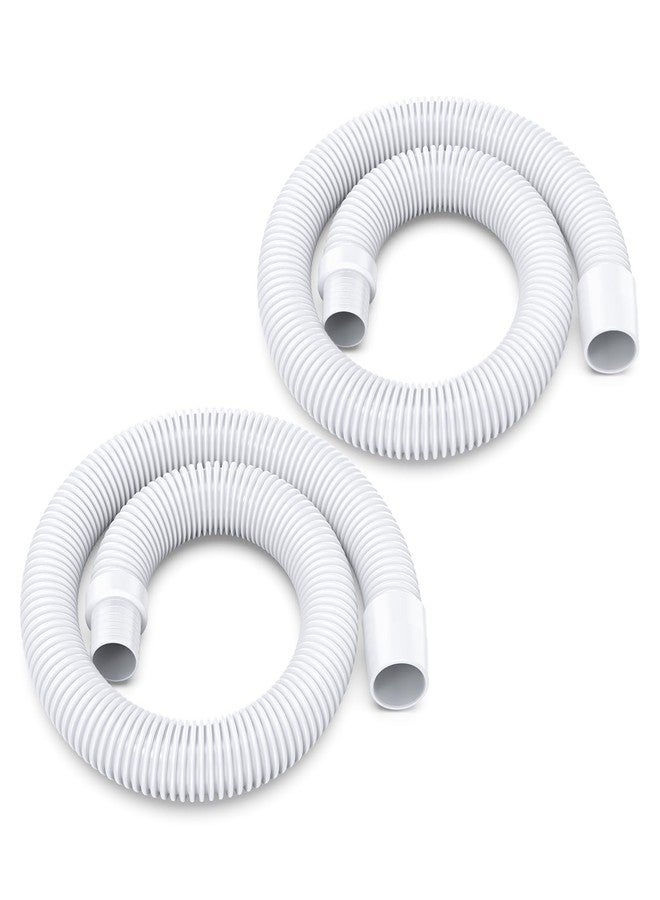 ANTOBLE 48" Universal Pool Vacuum Hose Replacement for Kreepy Krauly, Baracuda G3/G4, Hayward Navigator, Pool Vac Ultra, AquaBug, Creepy Crawler & More (White, 2 Pack) - Image 1